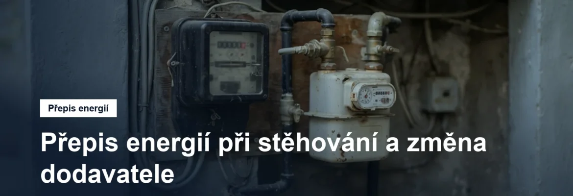 Elektroměr a plynoměr na zdi domu
