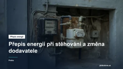 Elektroměr a plynoměr na zdi domu