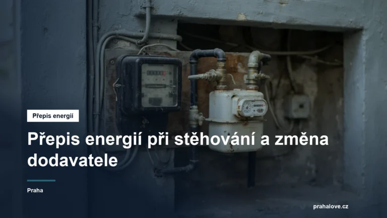 Elektroměr a plynoměr na zdi domu