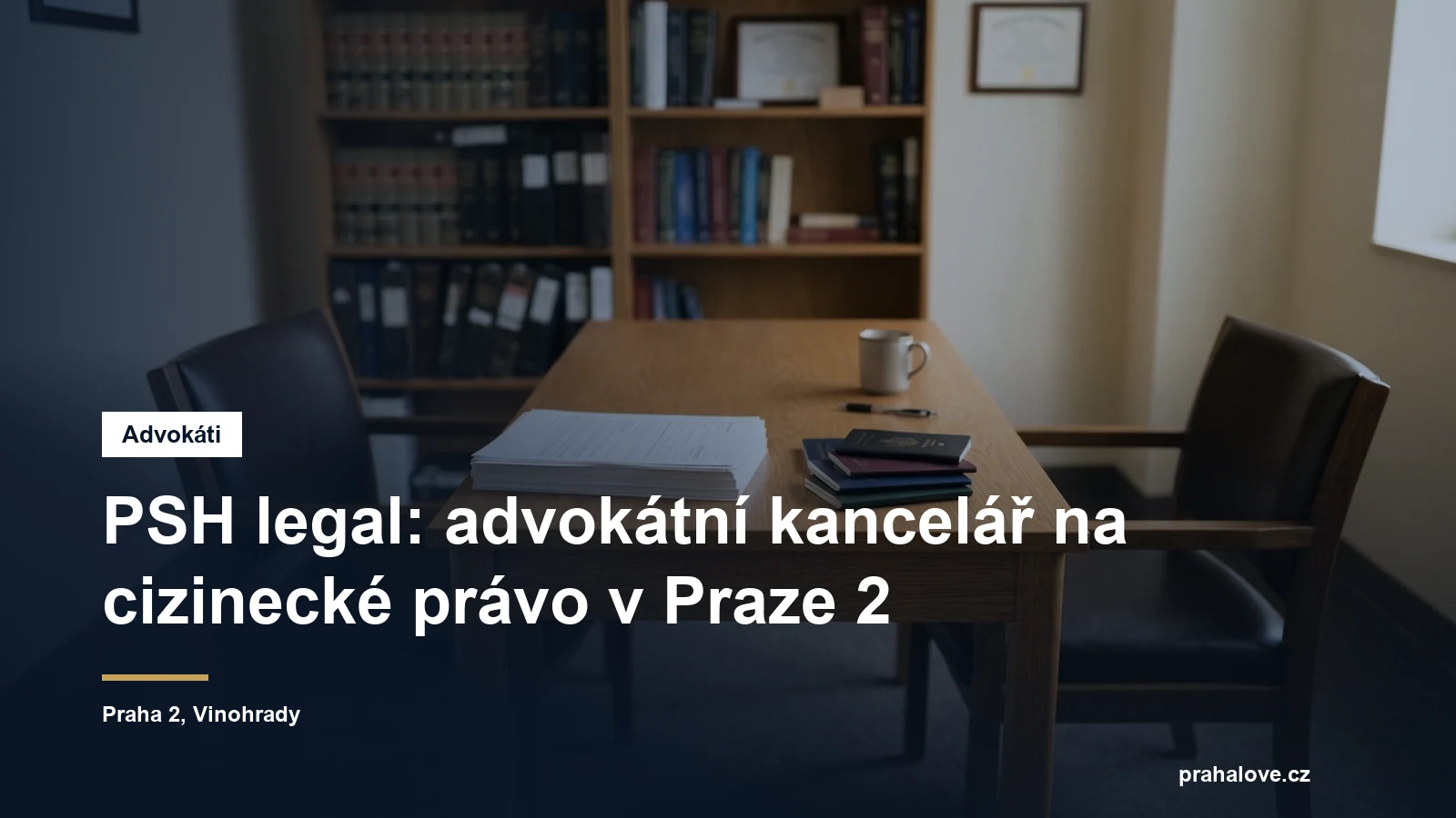 Advokátní kancelář PSH legal ve Španělské ulici na Vinohradech v Praze 2