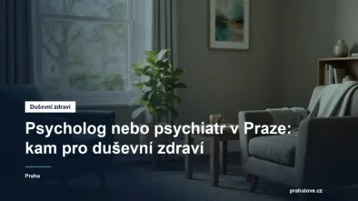 Klidná ordinace s dvěma křesly a rostlinou u okna