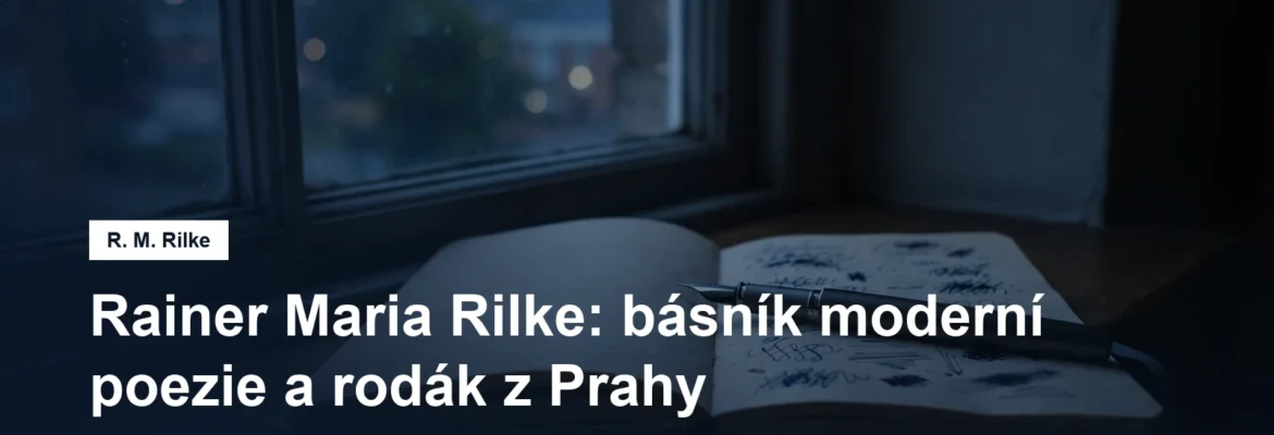 Otevřený zápisník a pero u okna za šera