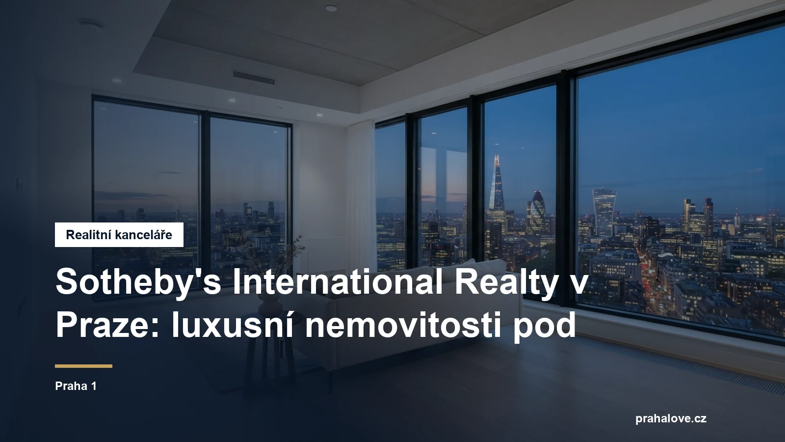 Realitní kancelář v Praze, Praha 1