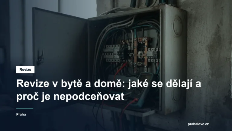 Rozvaděč a měřicí přístroj při kontrole