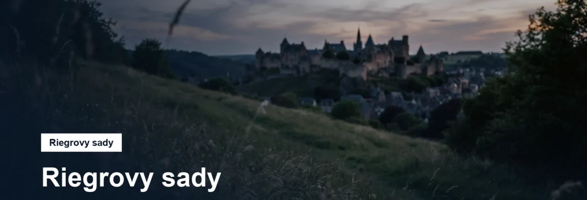 Svažitá louka s výhledem na hrad