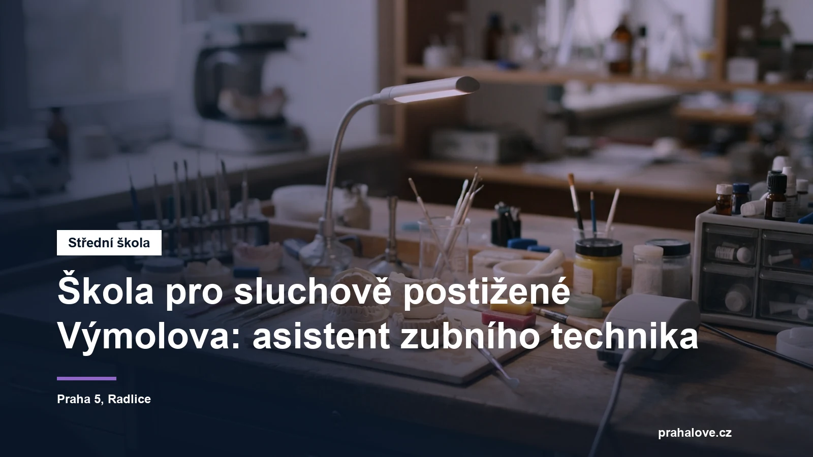 Škola pro sluchově postižené ve Výmolově ulici v Praze 5