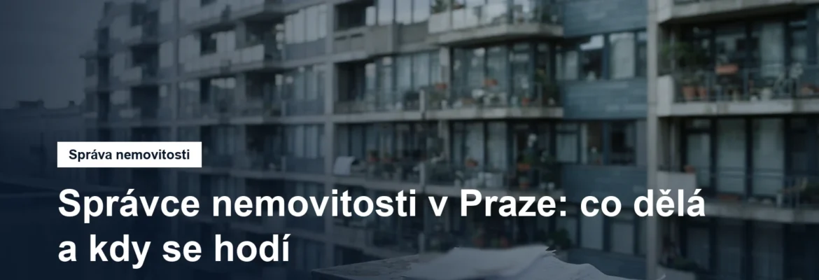 Fasáda bytového domu a dokumenty správy