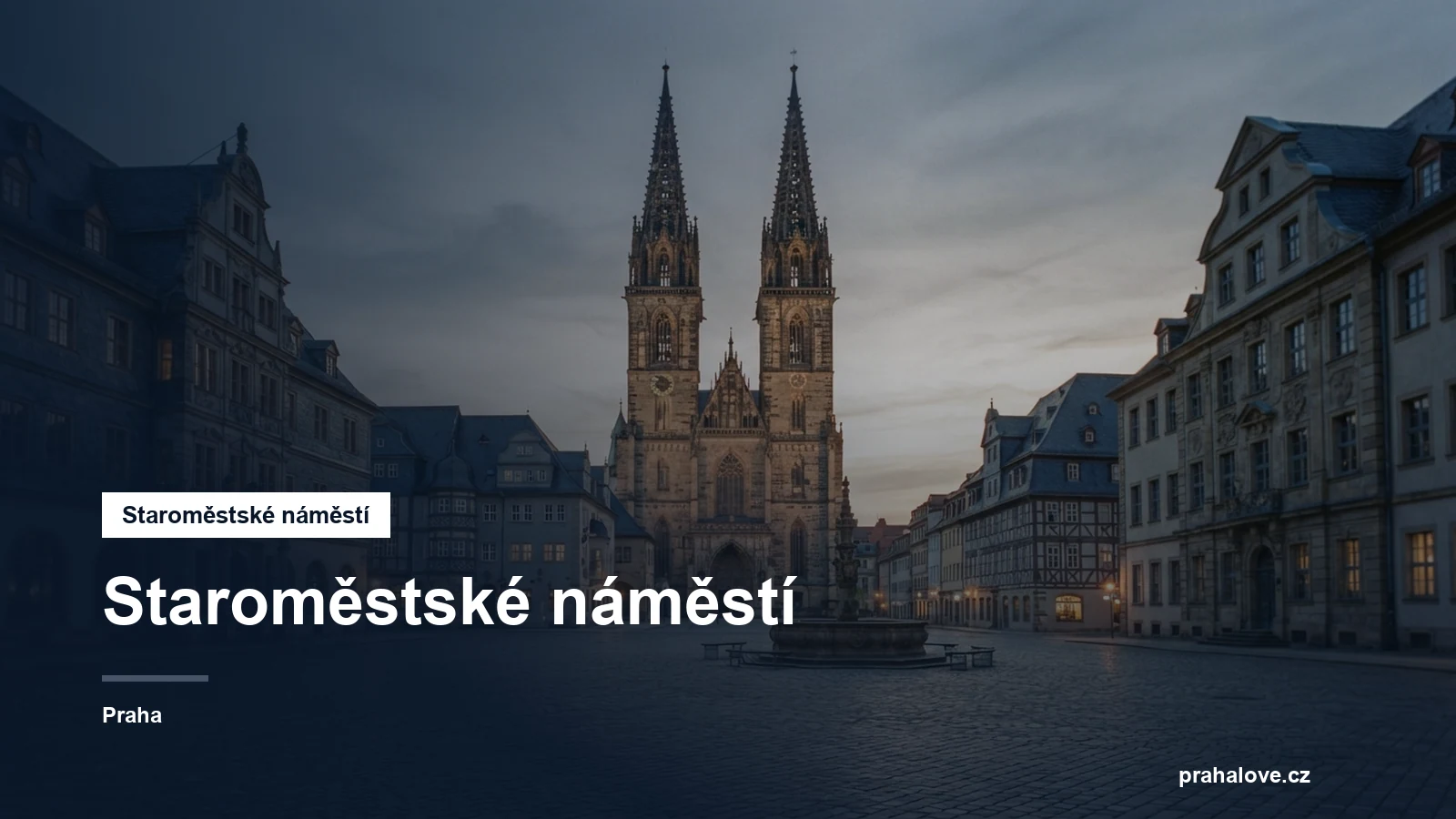 Týnský chrám nad historickým náměstím