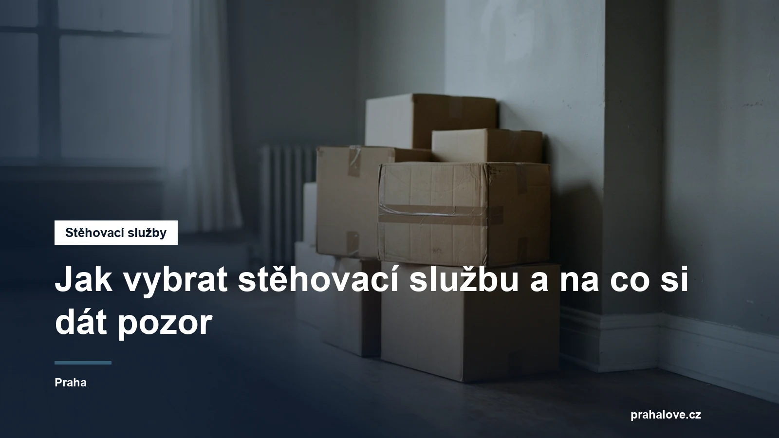 Kartonové krabice připravené ke stěhování