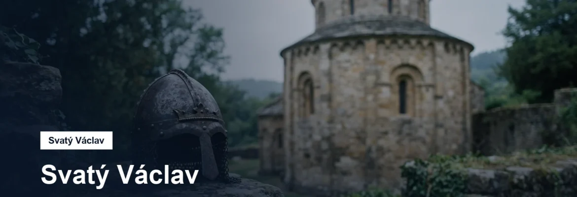 Románská rotunda a přilba knížete