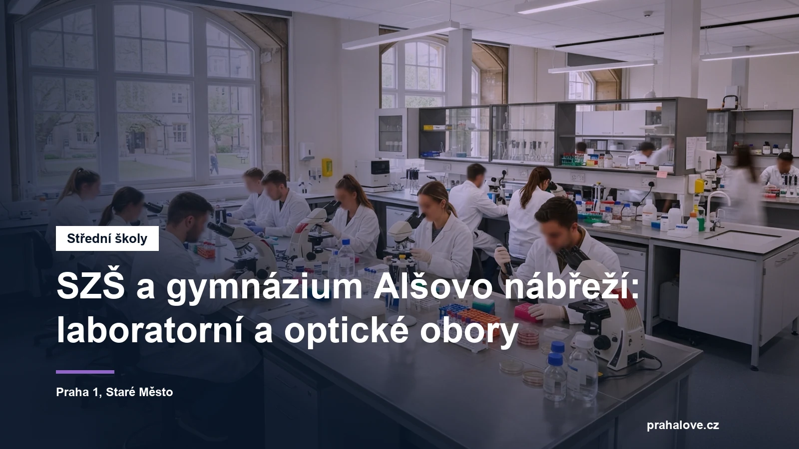 Zdravotnická laboratoř střední školy na Alšově nábřeží