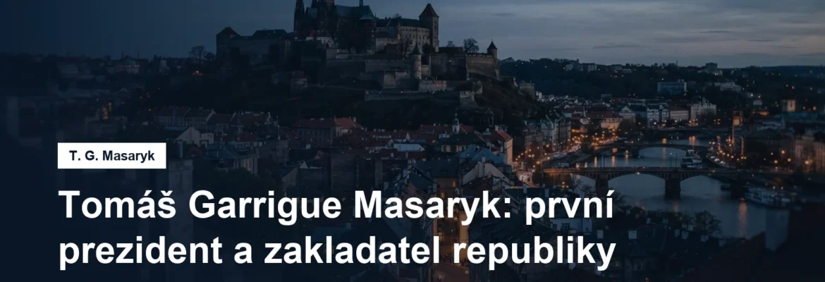 Hradní silueta nad městem za podvečera
