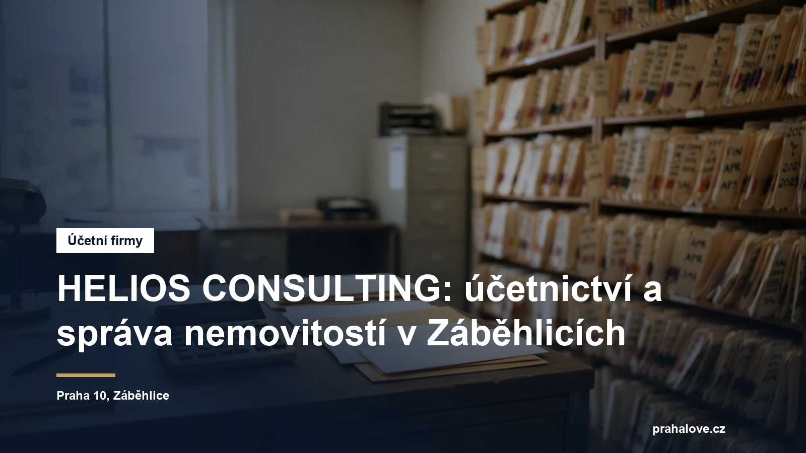 Účetní a mzdová kancelář v Záběhlicích v Praze