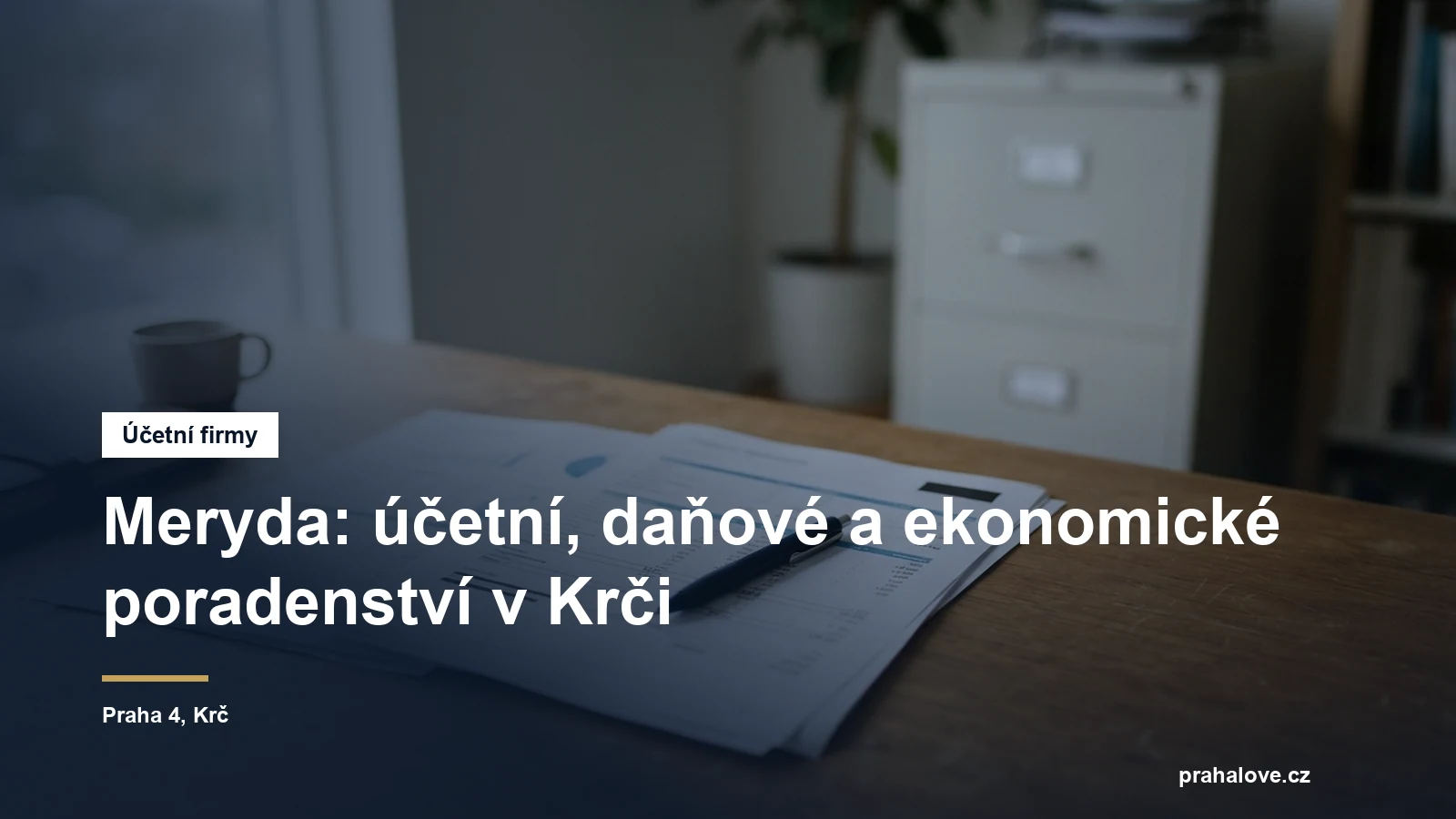 Účetní a poradenská kancelář v Krči v Praze