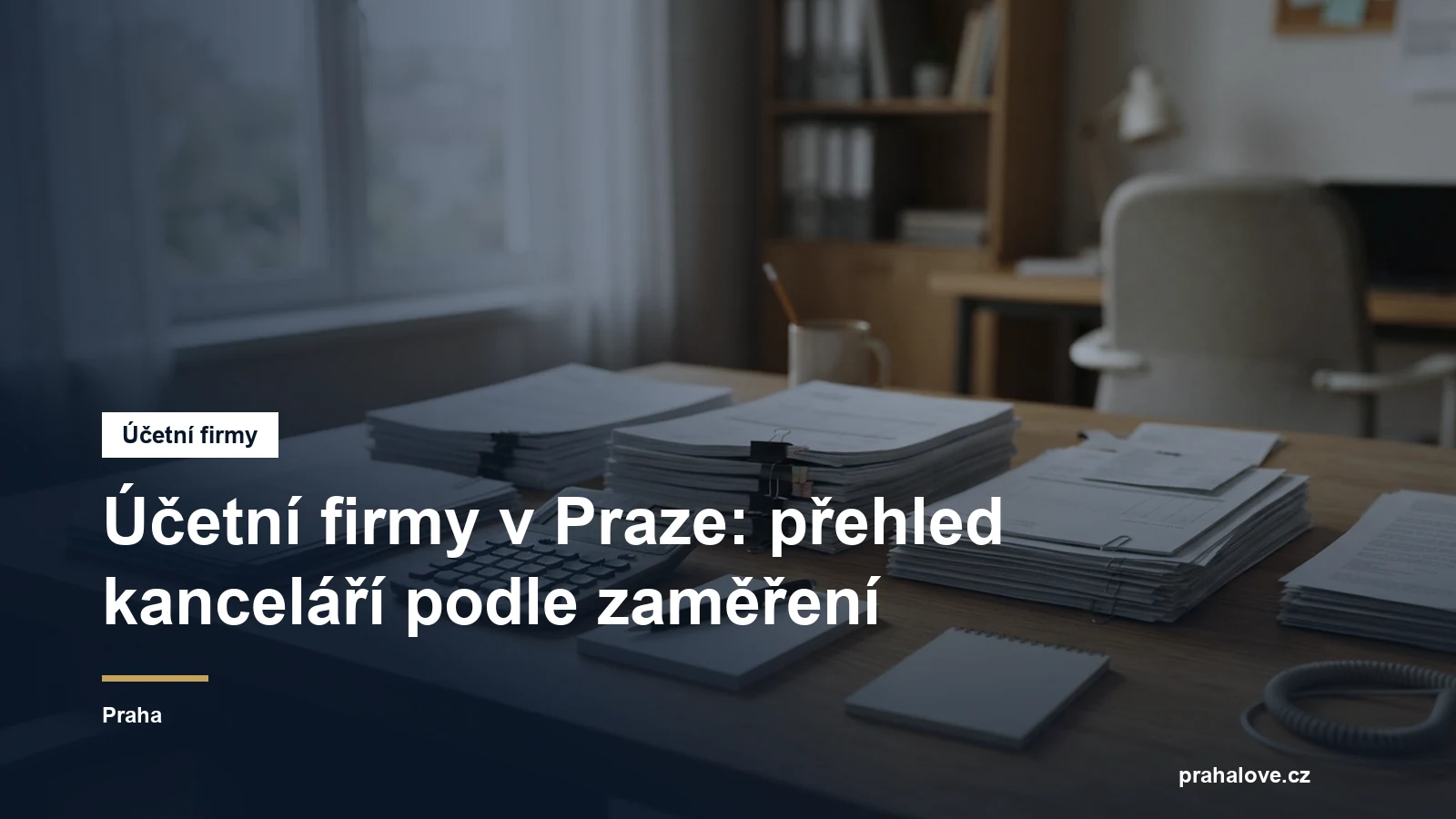 Účetní firmy v Praze, přehled kanceláří podle zaměření