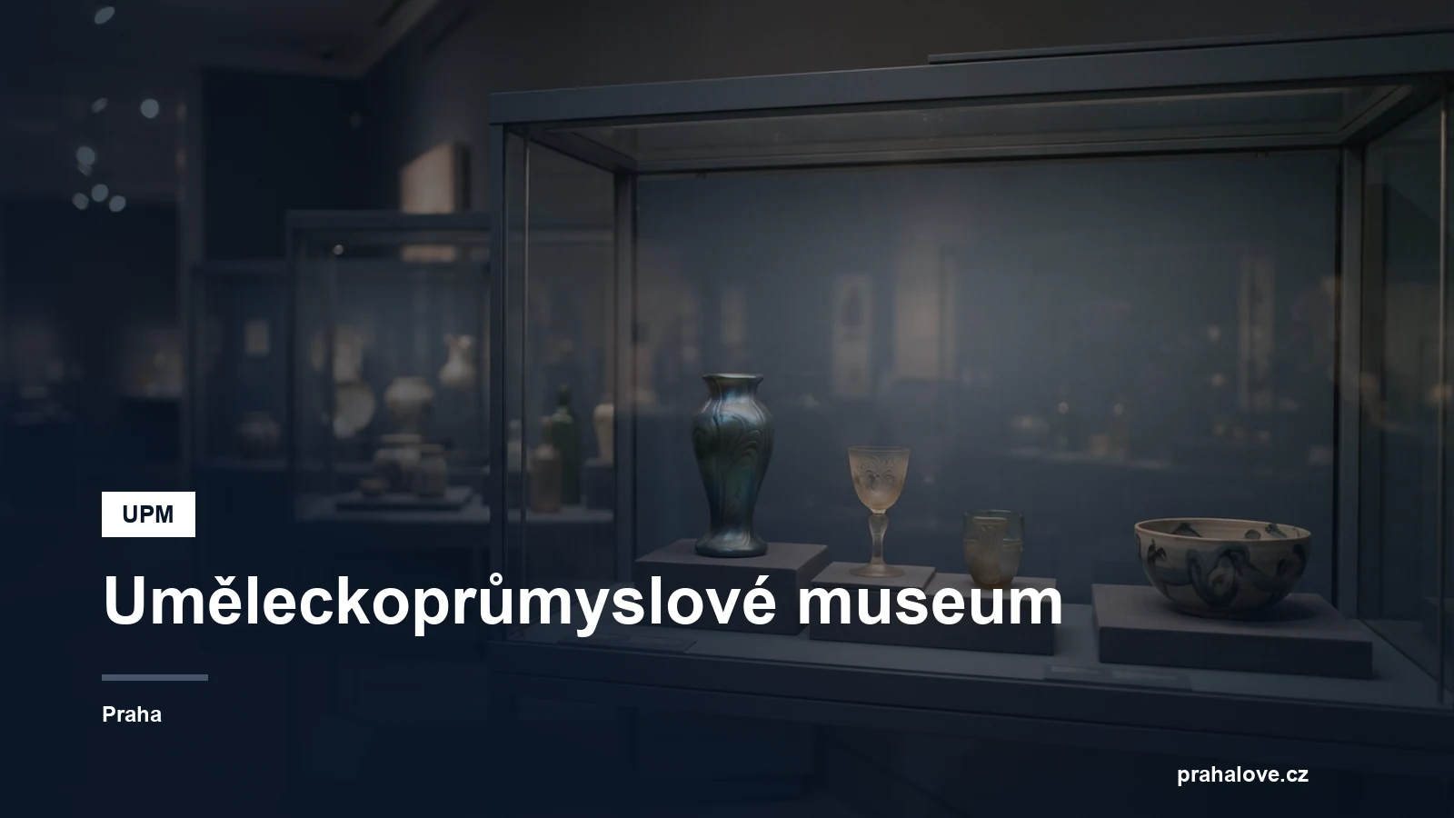 Vitríny se sklem a užitým uměním