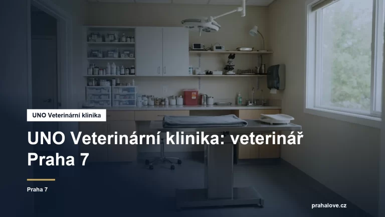 Veterinární ordinace s vyšetřovacím stolem