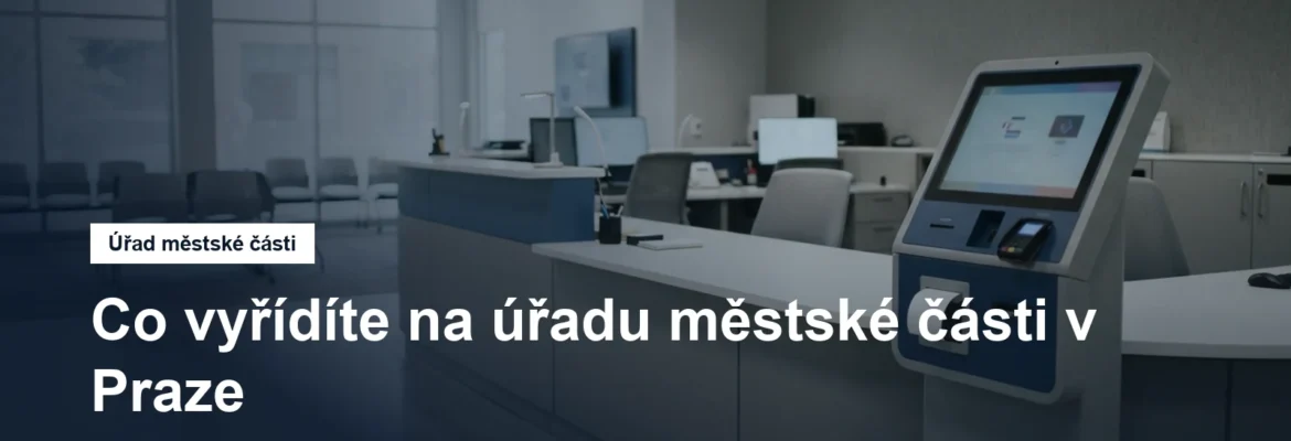 Přepážka úřadu s pořadovým systémem
