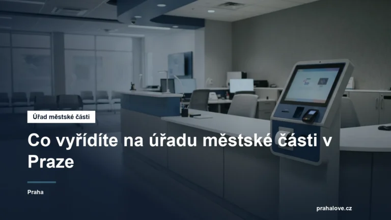 Přepážka úřadu s pořadovým systémem