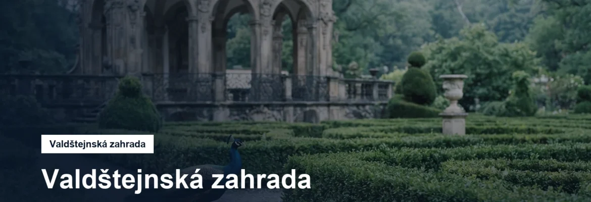 Barokní zahrada se sala terrenou a pávy