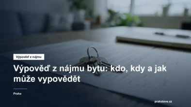Klíče od bytu položené na nájemní smlouvě