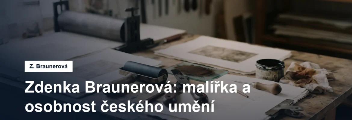Grafické tiskařské náčiní a papíry na stole