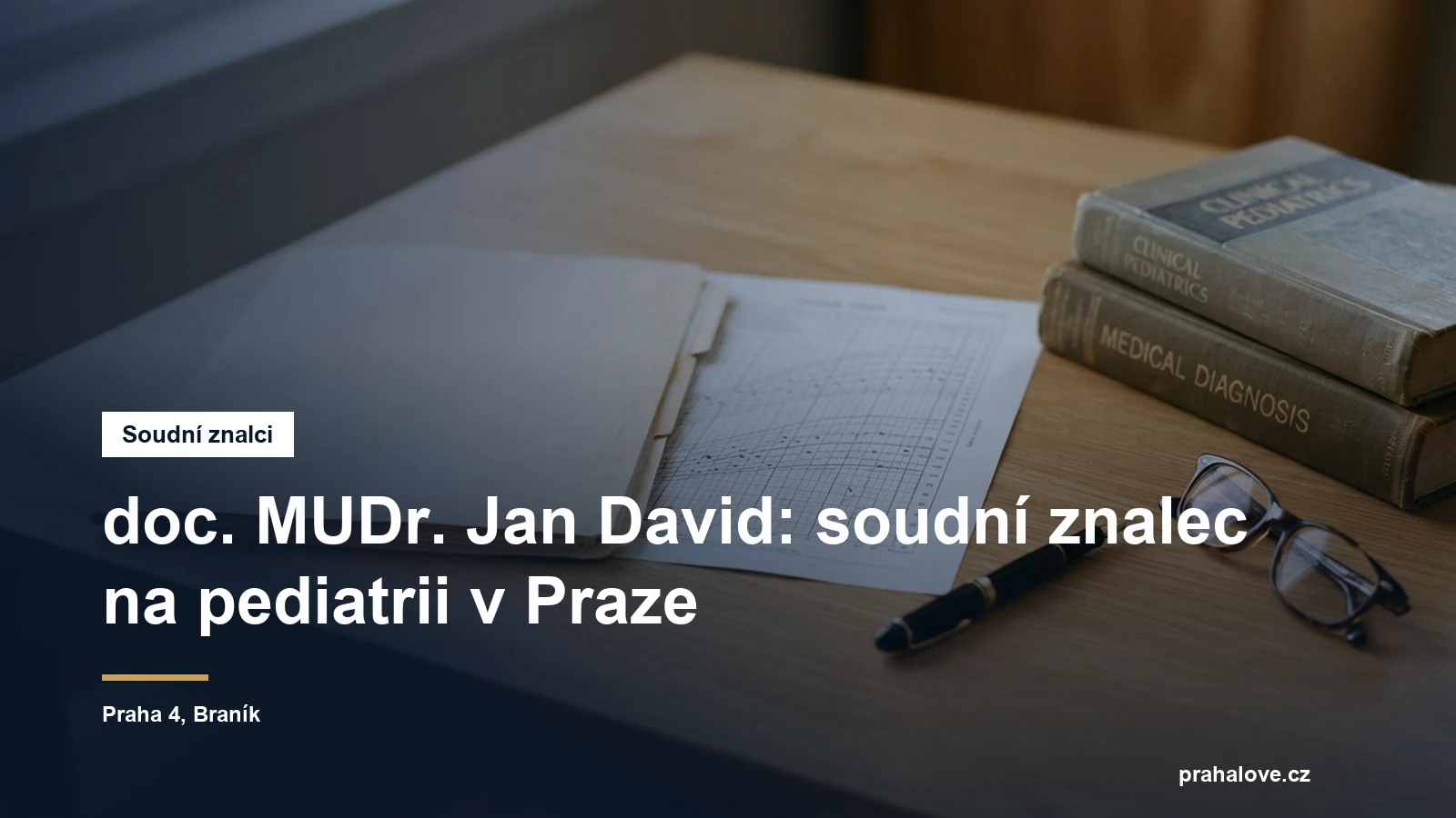 Soudní znalec doc. MUDr. Jan David, pediatrie, Braník na Praze 4