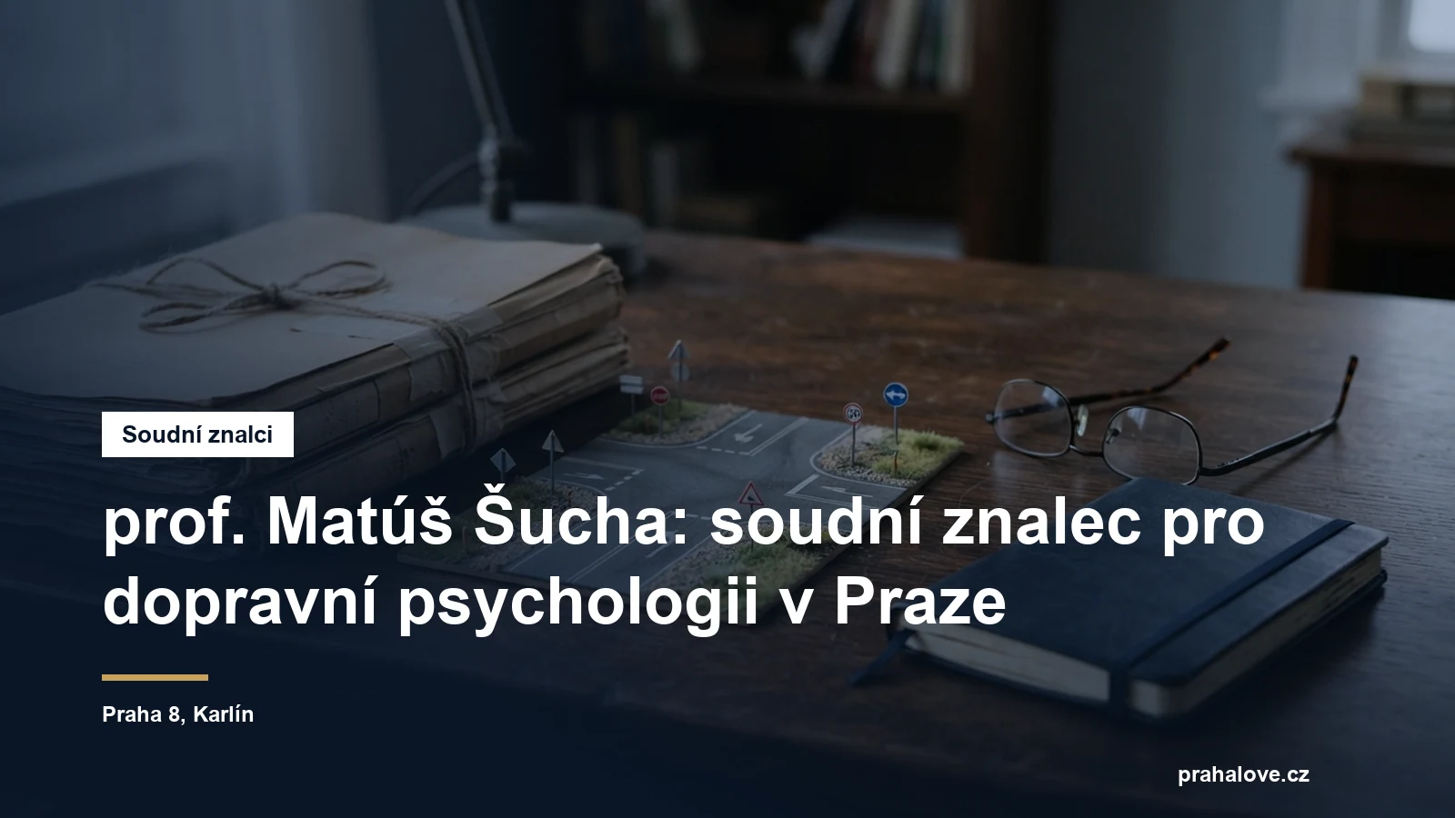 Soudní znalec prof. Matúš Šucha, dopravní psychologie, sídlo v Karlíně na Praze 8