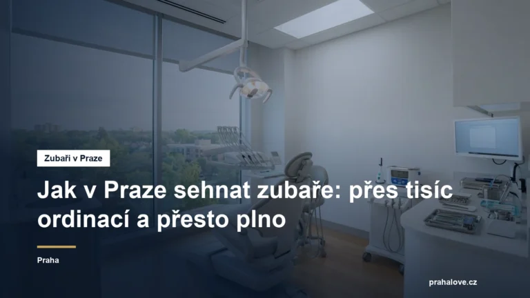 Zubní ordinace s křeslem a lampou u okna