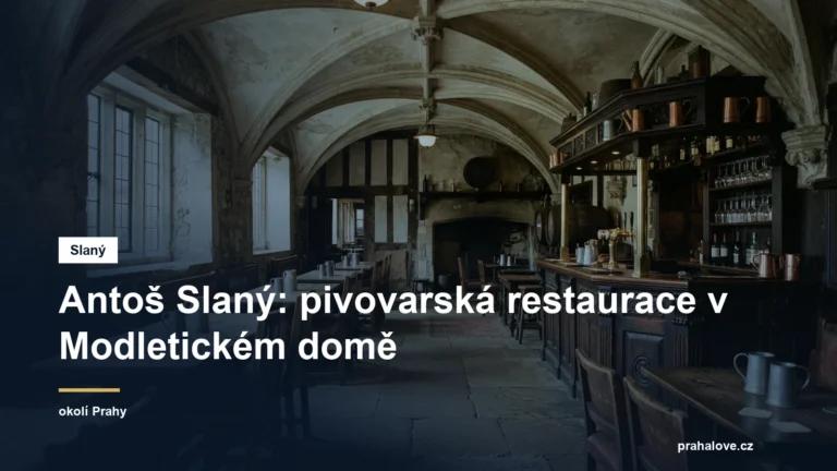 Interiér hospody v klenutém sále