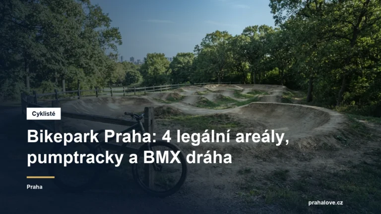 Pumptrack s klopenými zatáčkami a horské kolo
