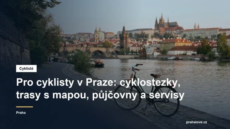 Kolo na cyklostezce u Vltavy v Praze