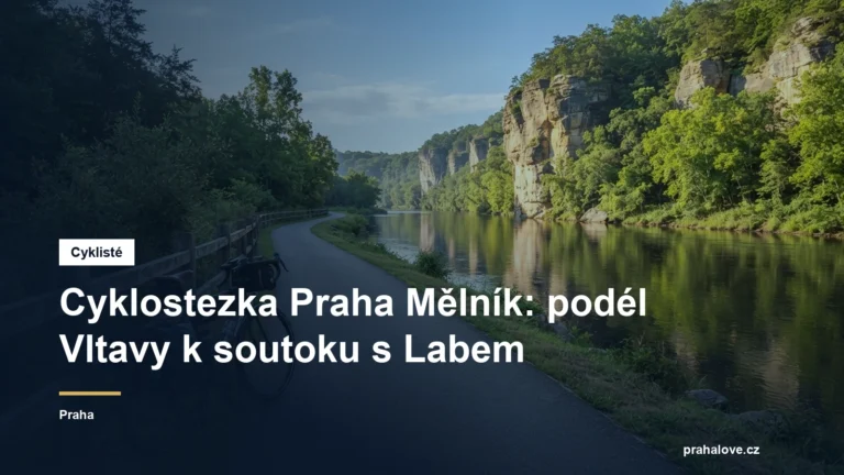 Kolo u cyklostezky podél řeky pod skalami