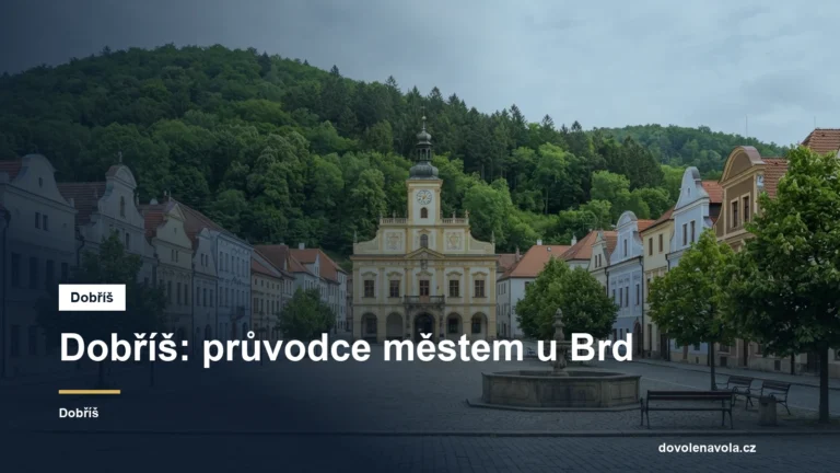 Náměstí města na kraji Brd