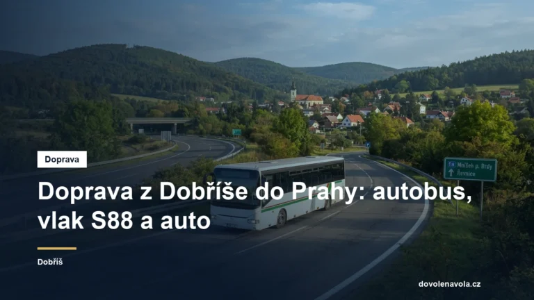 Regionální autobus a vlak