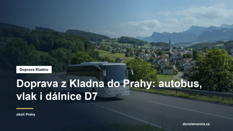 Autobus na příjezdové silnici k městu