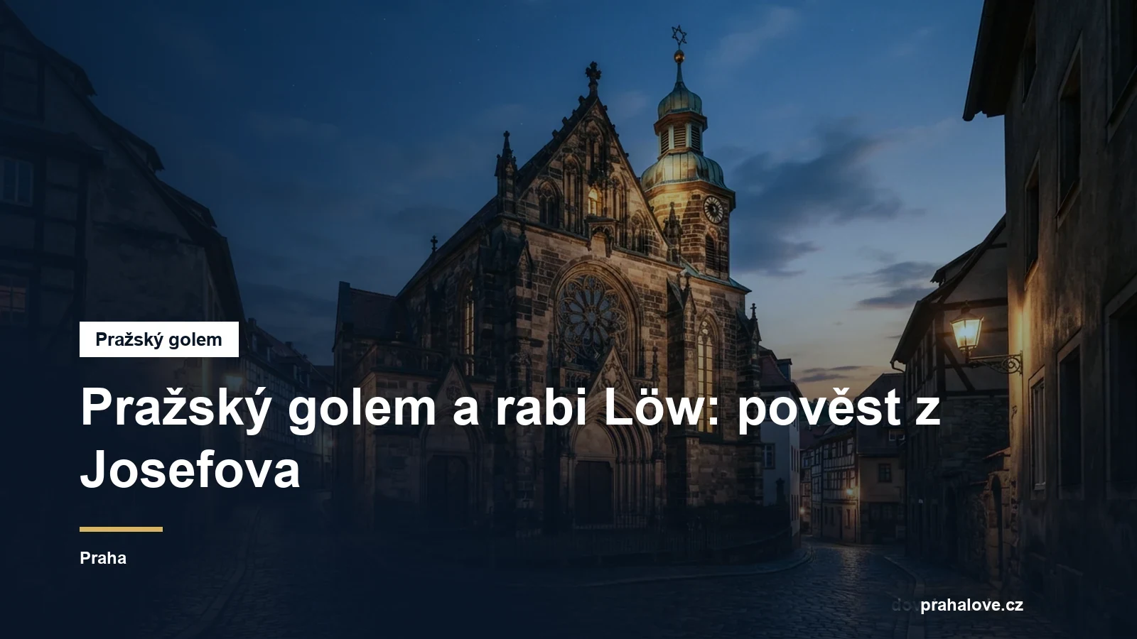 Historická synagoga v pražském Josefově