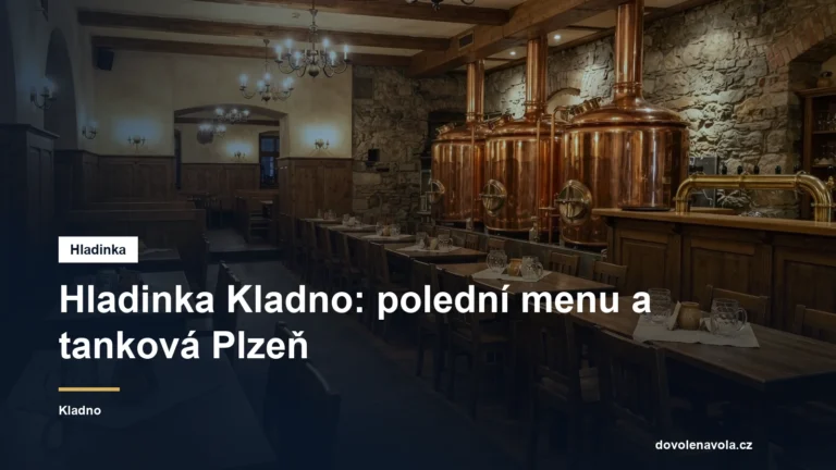 Česká restaurace s tankovým pivem