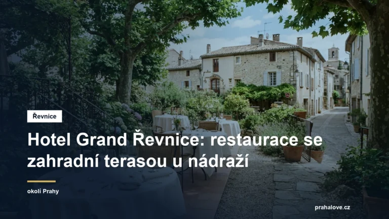 Zahradní terasa hotelu pod stromy