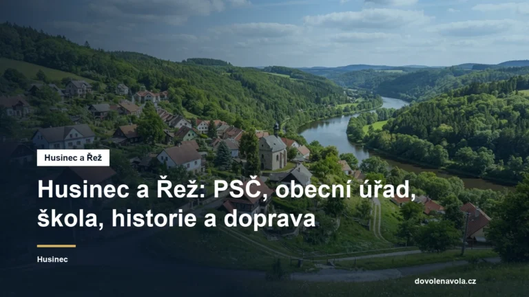 Obec v údolí Vltavy