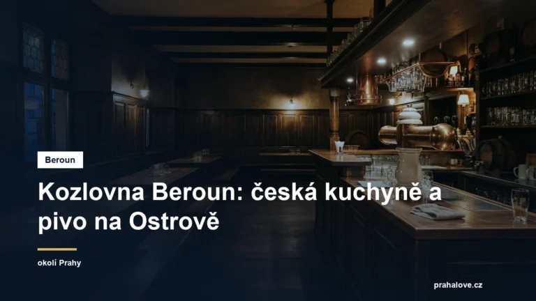 Interiér české pivnice s dřevěným obložením
