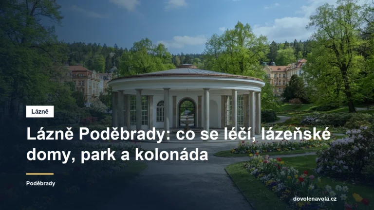 Lázeňský park s kolonádou
