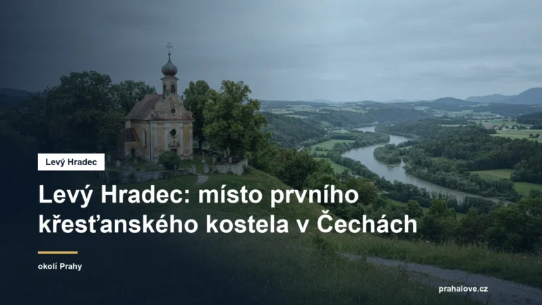 Kostel na návrší nad údolím řeky