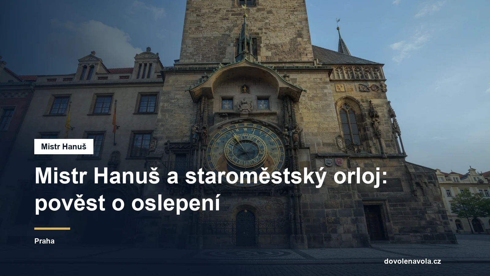 Historický astronomický orloj na věži radnice