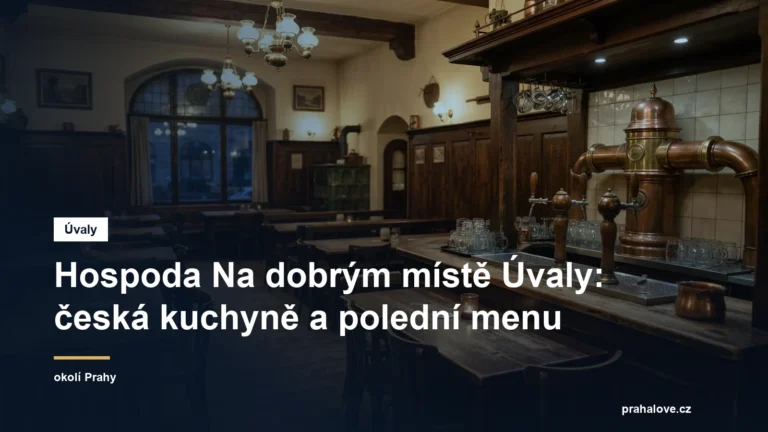 Interiér klasické české hospody
