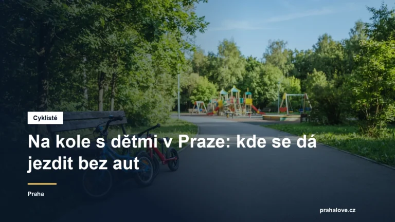 Dětské kolo a odrážedlo na asfaltové stezce v parku