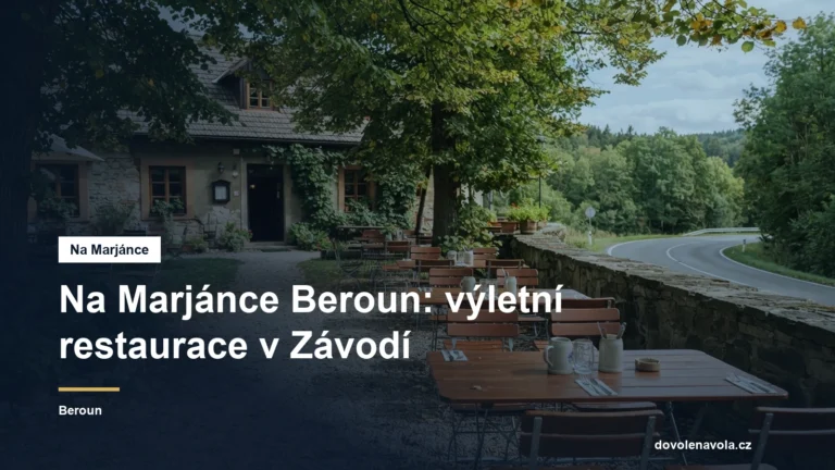 Výletní restaurace se zahrádkou