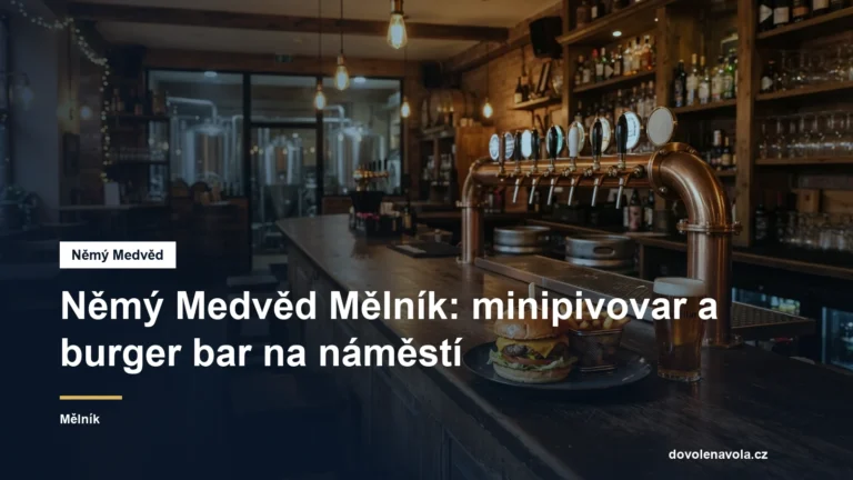 Pivnice s vlastním pivem a burgerem