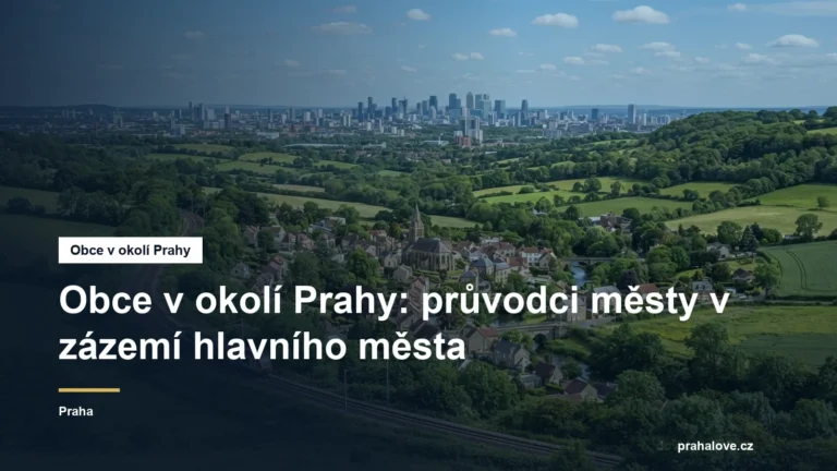 Krajina s městečkem v zázemí velkoměsta