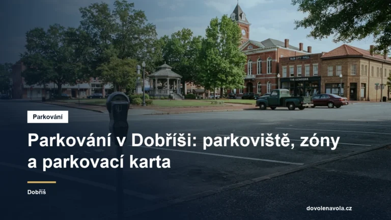 Parkoviště v malém městě
